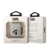 Apple AirPods Karl Lagerfeld Gliter Karl&amp;Choupette (KLA2HNKCTGT) ausinių dėklas skaidrus