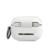Karl Lagerfeld KLACAPSILCHWH AirPods Pro cover balta/baltas silikoninis Choupette
