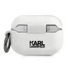 Karl Lagerfeld KLACAPSILCHWH AirPods Pro cover balta/baltas silikoninis Choupette