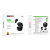 Borofone TWS Bluetooth ausinės BW97 Clear juodos spalvos