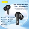 Ausinės Foneng Bluetooth Earphones TWS BL152 ANC+ENC noise cancelling baltas