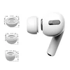 Ausinės „Tech-Protect“ ausų antgaliai, skirti „AirPods Pro 1/2“, S / M / L dydžių – baltos spalvos (3 vnt.)