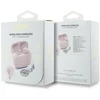 Ausinės TWS Guess Glossy Effect Printed Classic Logo & Charm rožinė