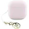 Ausinės TWS Guess Glossy Effect Printed Classic Logo & Charm rožinė