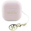 Ausinės TWS Guess Glossy Effect Printed Classic Logo & Charm rožinė