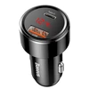 Dėklas Baseus Magic USB + USB-C QC 4.0 PD 45W automobilinis įkroviklis - juodas