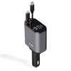 AutoSky automobilinis įkroviklis 4 viename su USB-C ir Lightning, 100 W, ARCC-101