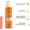 Avene Sun Invisible Purškiklis SPF 30 apsauginis purškiklis nuo saulės jautriai odai, 200 ml