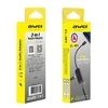 2in1 iPhone Lightning Adapteris - iPhone Lightning + Jack 3.5 AWEI (CL-121) juodos spalvos