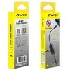AWEI Adapteris CL-121 Lightning-Lightning| Jack 3.5 2w1 juoda|juodas