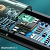 Bluetooth 5.3 TWS ausinės + AWEI Docking Station (T12P) juodos spalvos