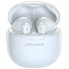 AWEI ausinės Bluetooth 5.3 T68 ENC TWS baltos spalvos