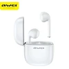 Bluetooth 5.0 TWS ausinės + AWEI Docking Station (T28) baltos spalvos