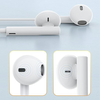 AWEI Stereo USB-C ausinės (PC-1T) baltos spalvos