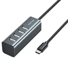 šakotuvas 4xUSB-A - USB-C AWEI (CL-122T) juodos spalvos