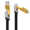AWEI kabelis CL-226 4w1 usb-c/lightning/USB-A juodos spalvos 65W/27W