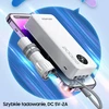 Powerbank 20000mAh Ekranas + Kabelis USB/PD/iPhone Lightning/MicroUSB AWEI (P134K) Juodos spalvos