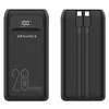 Powerbank 20000mAh 22.5W Ekranas + PD/iPhone kabeliss Lightning AWEI (P169K) juodos spalvos