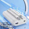 Powerbank 20000mAh 22.5W Ekranas + PD/iPhone kabeliss Lightning AWEI (P169K) juodos spalvos
