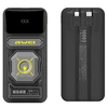 AWEI PowerBank su integruotu kabeliu Lightning/USB-C P77K 10000mAh juodos spalvos 22.5W