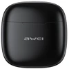 Bluetooth 5.3 TWS ausinės + AWEI Docking Station (T26Pro) juodos spalvos