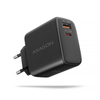 AXAGON GaN sieninis įkroviklis 2x prievadas (USB-A + USB-C), PD3.0/PPS/QC4+/SFC2.0/AFC/SCP/FCP/Apple, 45W | ACU-PQ45