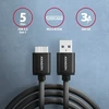 Axagon BUMM3-AM10AB duomenų perdavimo ir įkrovimo kabelis | USB-A į Micro B | 1m