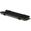 AXAGON CLR-M2L3 pasyvus - M.2 SSD, 80 mm SSD, aliuminio korpusas, silikono terminės pagalvėlės, aukštis 3 mm