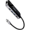 Axagon Multiport USB 3.2 Gen 1 šakotuvas. HDMI, Gigabit LAN ir maitinimo tiekimas. 20 cm USB-C laidas.