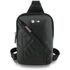 BMW Carbon Pocket &amp; Metal Logo Crossbody Phone Bag - Juodas
