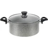 Puodas BALLARINI Ferrara su 2 rankenomis ir dangteliu Granitas 24 CM FERG25D.24D