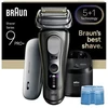 Barzdaskutė Braun Series 9 Pro+ 9675cc Plėvelinis skutuvas su trimmeriu Pilkas, Sidabrinis