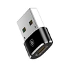 Baseus USB-C – USB-A adapteris 3A – Juodas