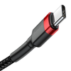 Baseus Cafule kabelis USB-C PD 2.0 QC 3.0 60W 2m - Juodas / Raudonas