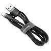 Baseus Cafule CALKLF-BG1 duomenų perdavimo ir įkrovimo kabelis | USB-A į Lightning | 12 W | 1 m | pilka, juoda