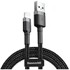 Baseus Cafule CALKLF-BG1 duomenų perdavimo ir įkrovimo kabelis | USB-A į Lightning | 12 W | 1 m | pilka, juoda