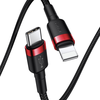 Baseus kabelis USB Type-C - Iphone PD 18W 1m - Raudonas / Juodas