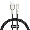 Baseus Cafule USB - Lightning kabelis 2.4A 0.25m - Juodas