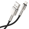 Baseus Cafule USB - Lightning kabelis 2.4A 0.25m - Juodas