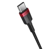 Kabelis Baseus Cafule USB-C į USB-C 100W, 1m, 2 vnt (raudona juoda, pilka juoda)