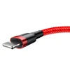 Baseus Cafule USB Lightning kabelis 2.4A 1m - Juoda / Raudona