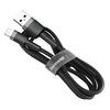 Baseus Cafule USB Lightning kabelis 2.4A 1m - Pilkas / Juodas