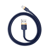 Baseus Cafule Lightning kabelis 2.4A 1m - Auksinis / Tamsiai mėlynas