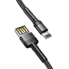 Baseus Cafule dvipusis USB Lightning kabelis 1.5A 2m - Pilkas / Juodas