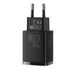 Baseus Kompaktiškas sieninis greitasis įkroviklis USB-C 20W, Juodos spalvos (CCXJ-B01)