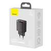 Baseus Kompaktiškas sieninis greitasis įkroviklis USB-C 20W, Juodos spalvos (CCXJ-B01)