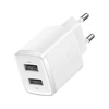 „Baseus“ kompaktiškas greitas įkroviklis, 2x USB, 10,5 W (baltas)
