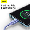 Baseus Crystal Shine USB-C – USB-C laidas 100W 2m – Violetinis