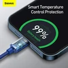 Baseus Crystal Shine serijos duomenų perdavimo ir įkrovimo kabelis | USB-C į Lightning | 20 W | 1,2 m | mėlynas