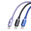 Baseus Crystal Shine USB – USB-C laidas 5A 1.2m – Violetinis
